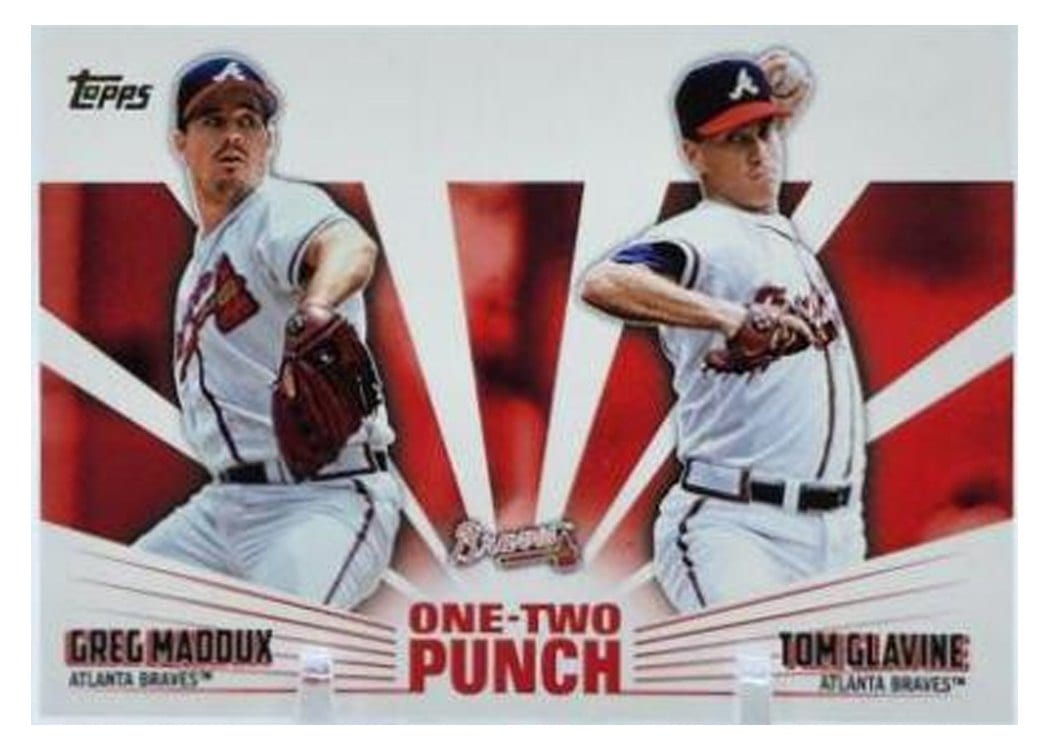 2023 Topps One-Two Punch Greg Maddux / Tom Glavine #12P-1 card