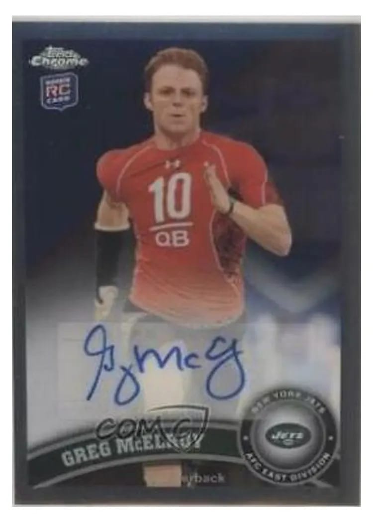 2011 Topps Chrome Greg McElroy #86 card