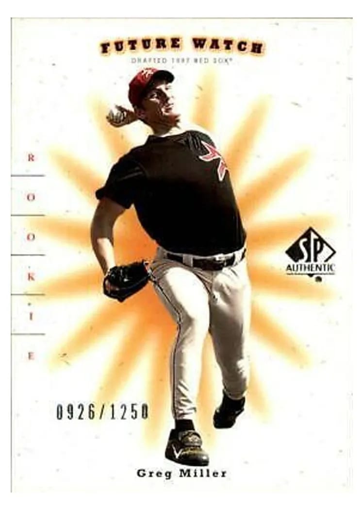 2001 SP Authentic Greg Miller #112 card