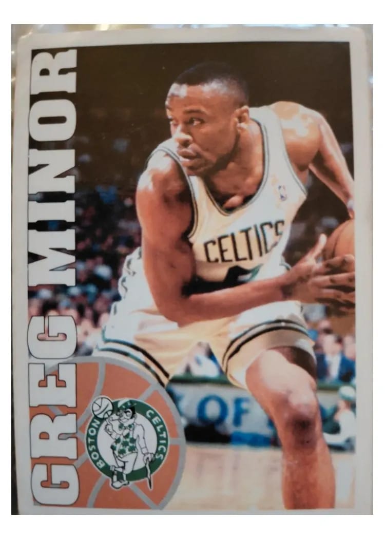 1995 Panini Stickers Greg Minor #5 card