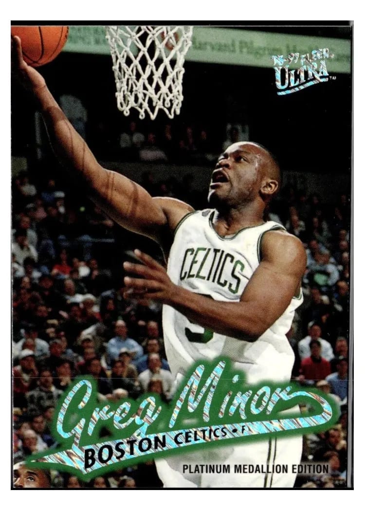 1996 Ultra Platinum Medallion Greg Minor #P-156 card