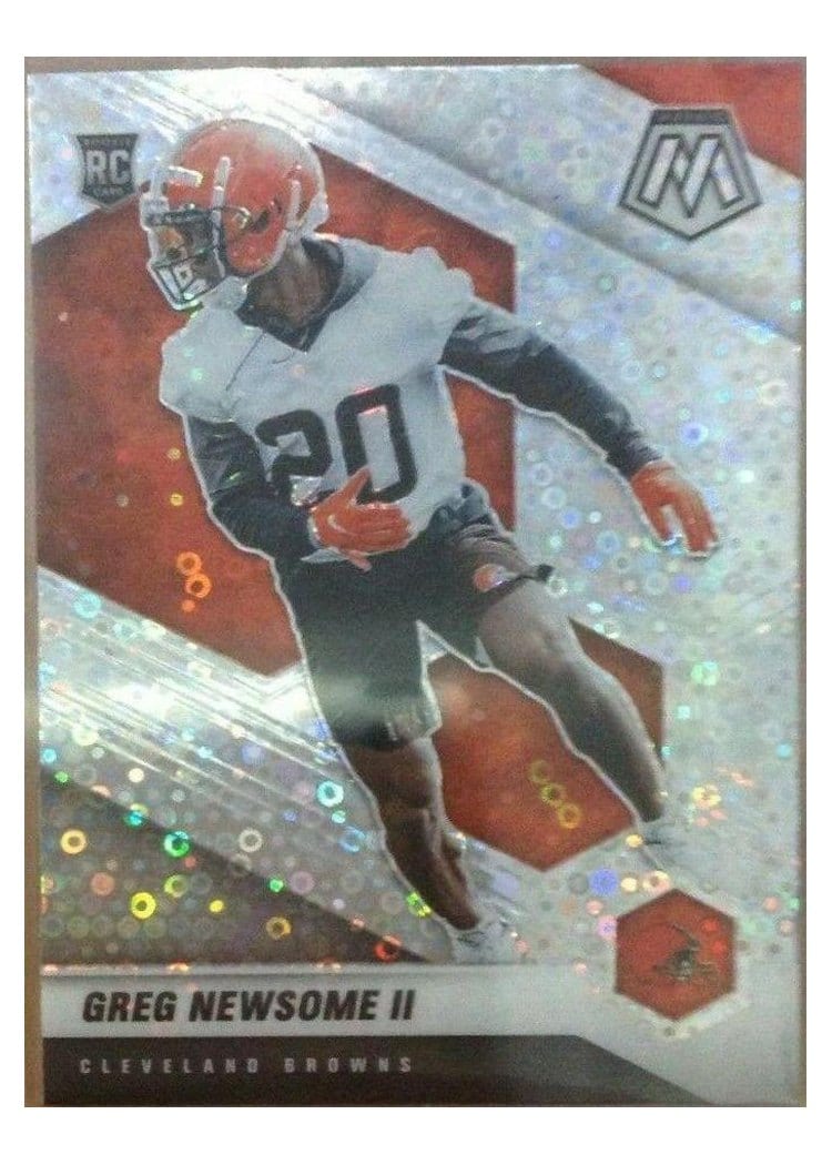 2021 Panini Mosaic Base Set Greg Newsome II No Huddle Silver Mosaic #346 card