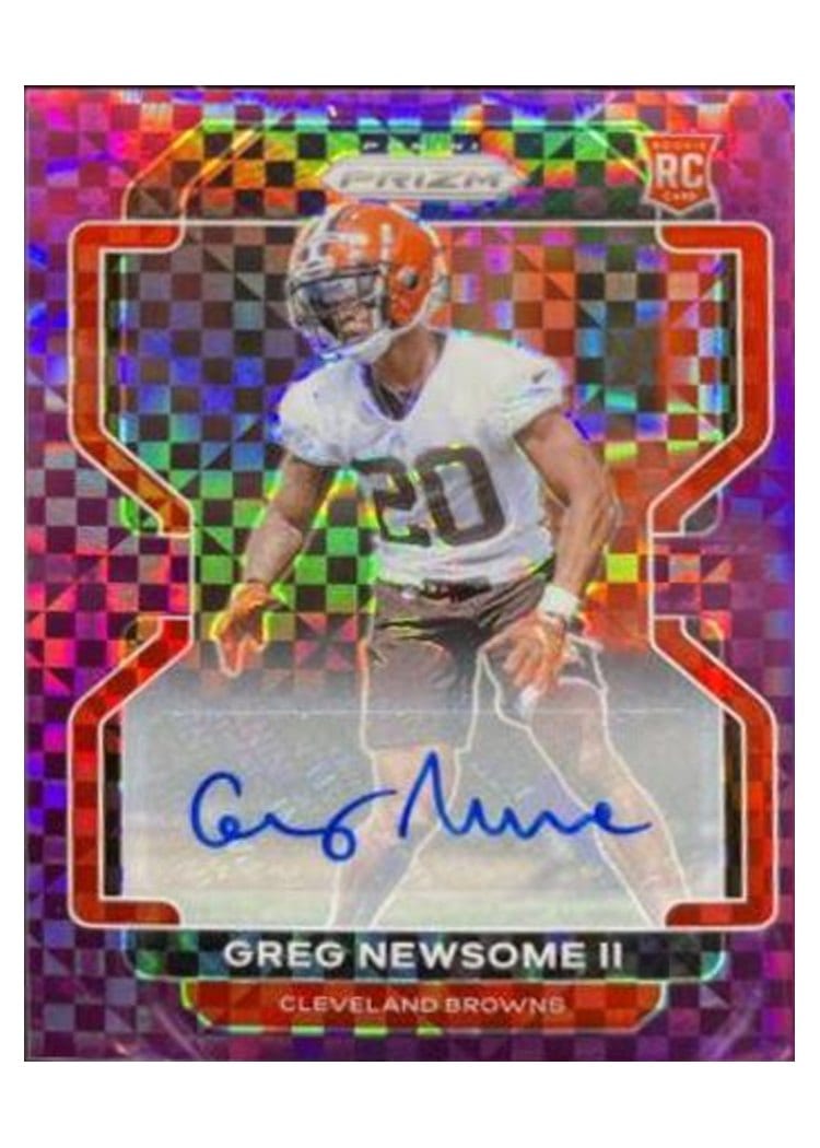 2021 Panini Prizm Base Set Greg Newsome II #376 card