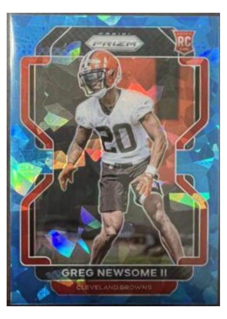2021 Panini Prizm Base Set Greg Newsome II #376 card