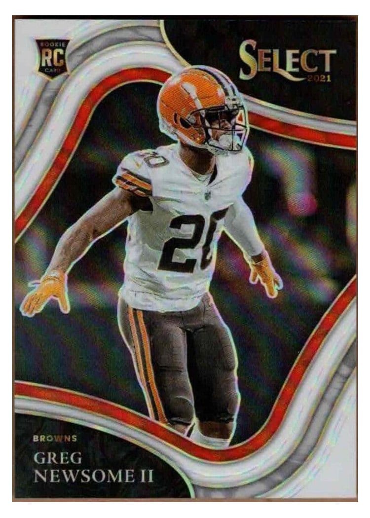 2021 Panini Select Base Set Greg Newsome II White #387 card