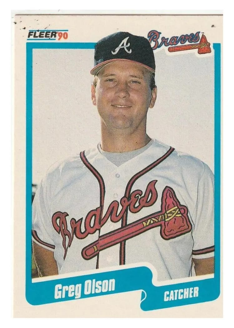 1990 Fleer Update Greg Olson #U-5 card