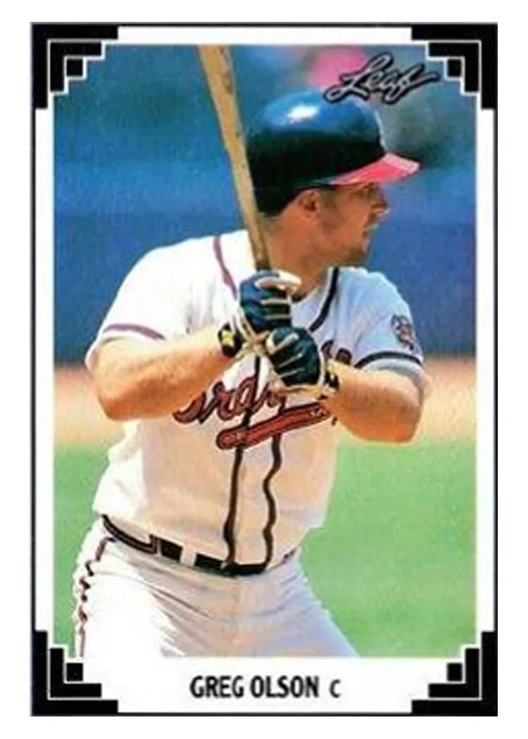 1991 Leaf Greg Olson #158 card