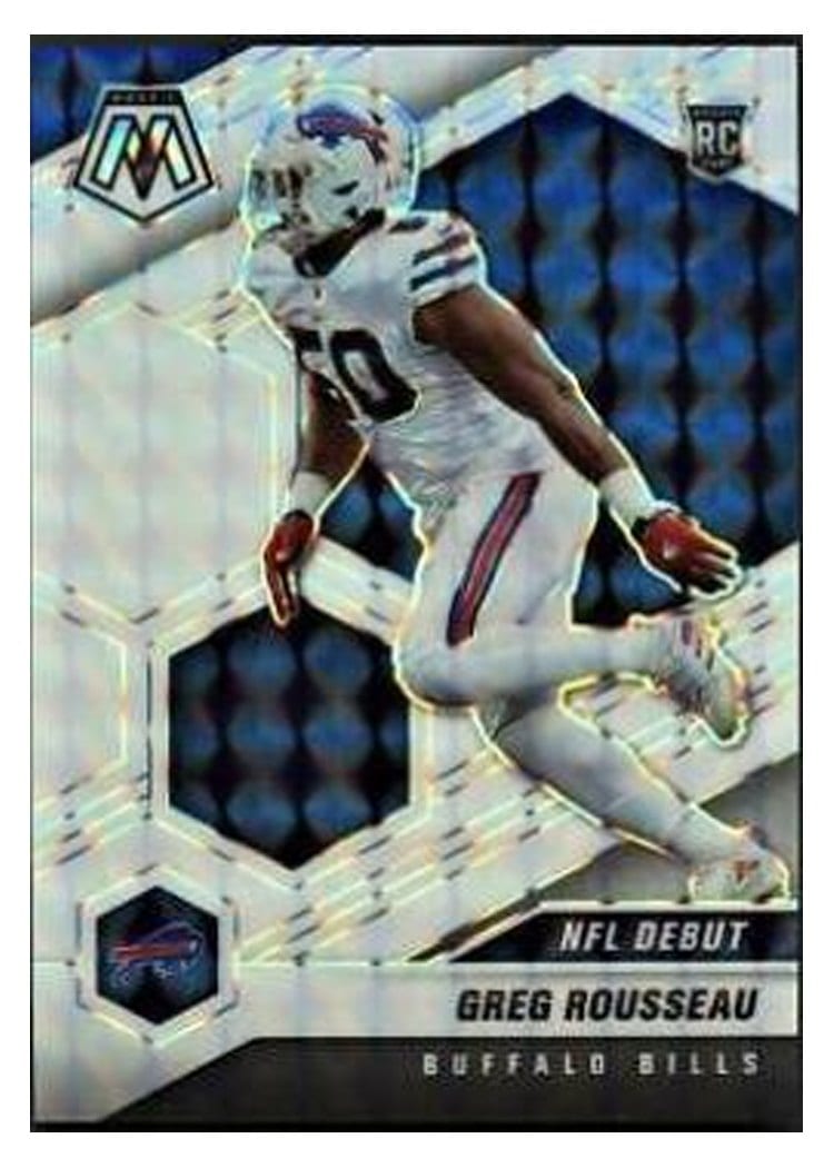 2021 Panini Mosaic Base Set Greg Rousseau White Mosaic #259 card