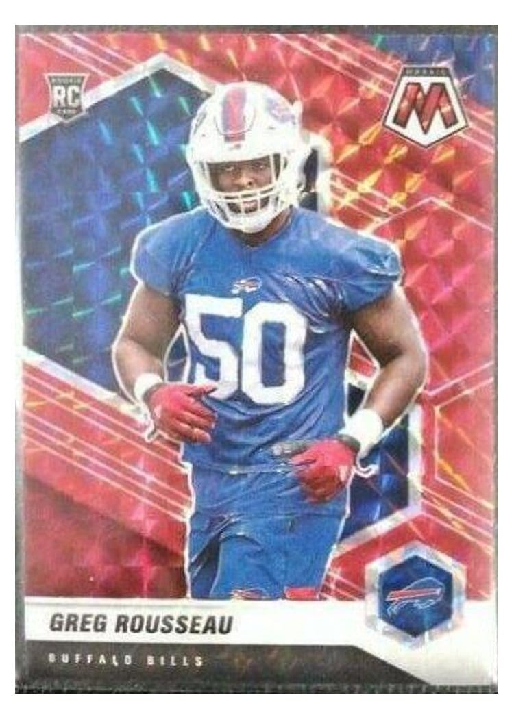 2021 Panini Mosaic Base Set Greg Rousseau #353 card