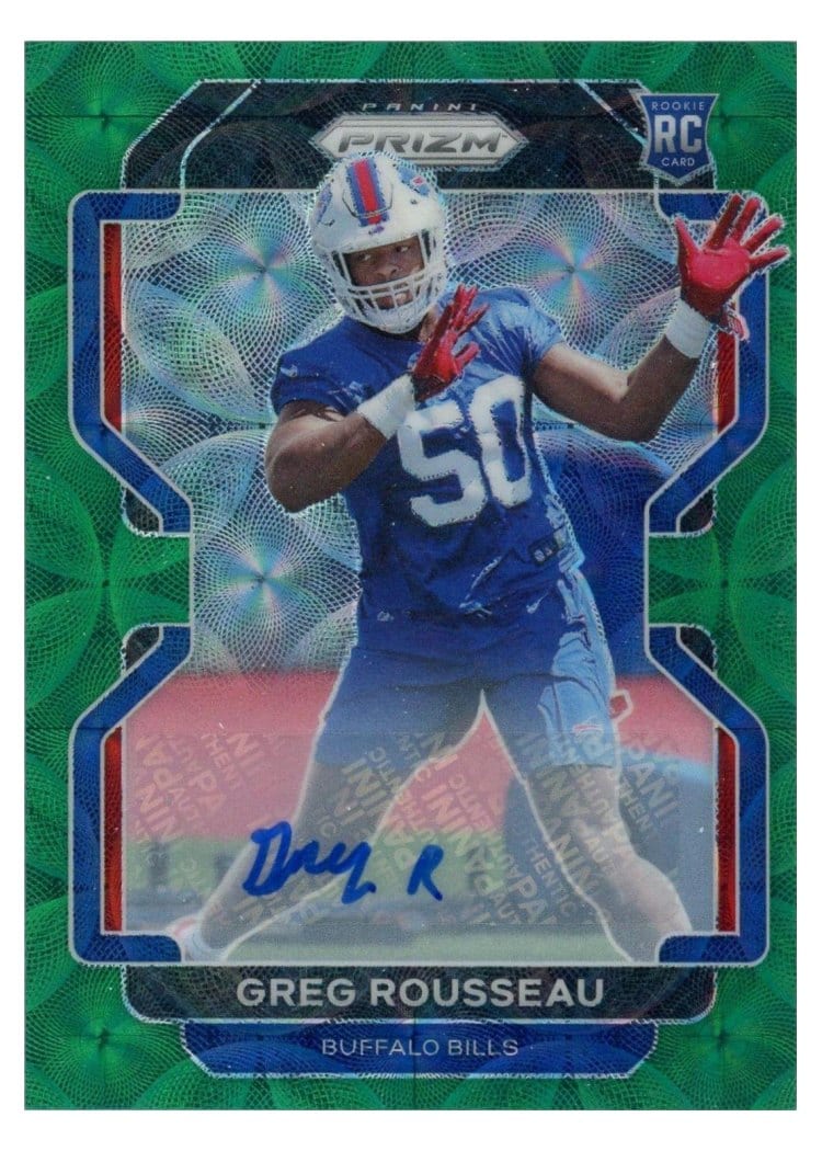 2021 Panini Prizm Base Set Greg Rousseau #434 card