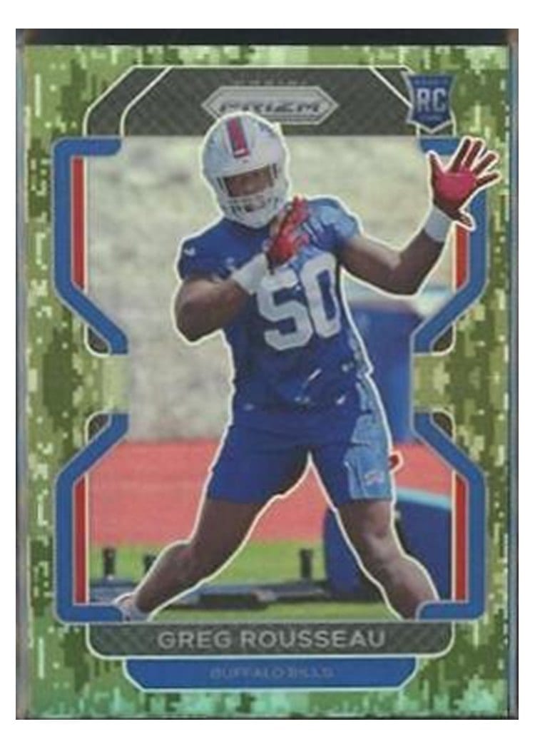 2021 Panini Prizm Base Set Greg Rousseau #434 card