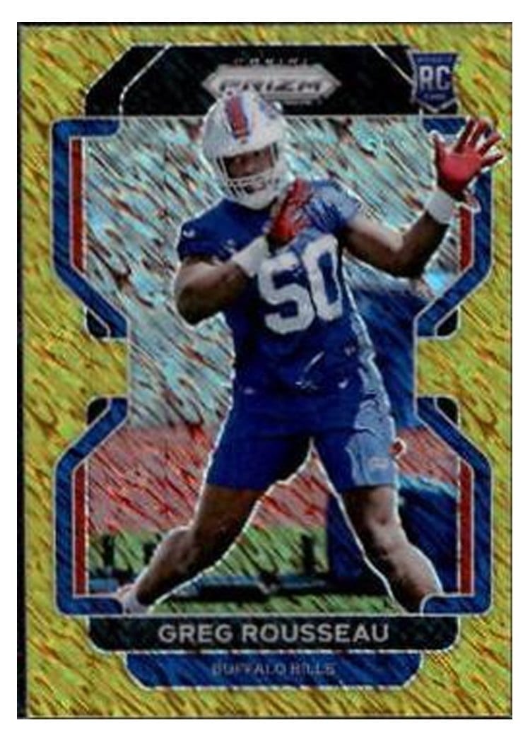 2021 Panini Prizm Base Set Greg Rousseau Gold Shimmer #434 card