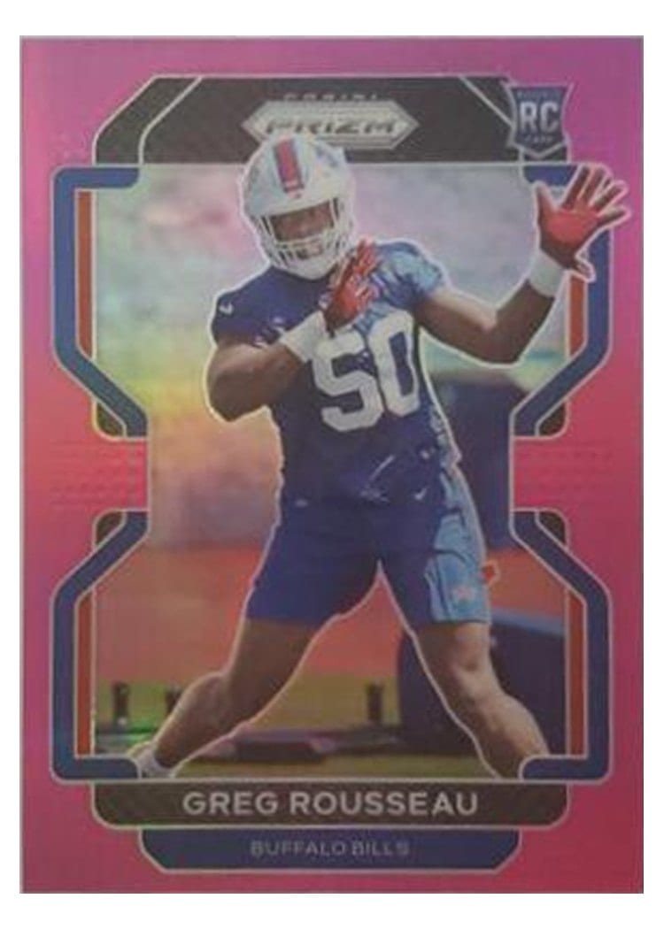 2021 Panini Prizm Base Set Greg Rousseau Pink Prizm #434 card