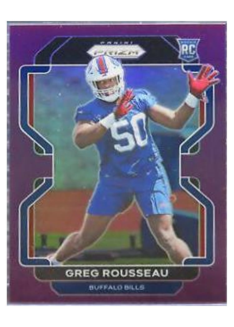2021 Panini Prizm Base Set Greg Rousseau Purple Prizm #434 card