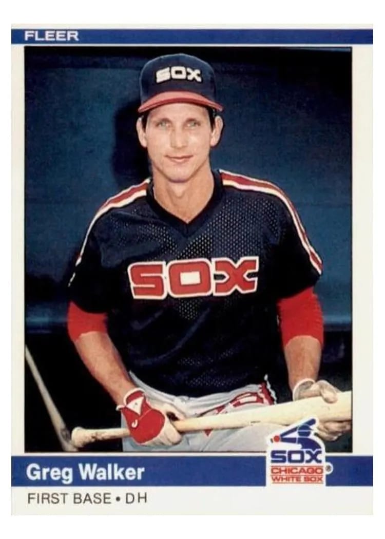 1984 Fleer Greg Walker #73 card