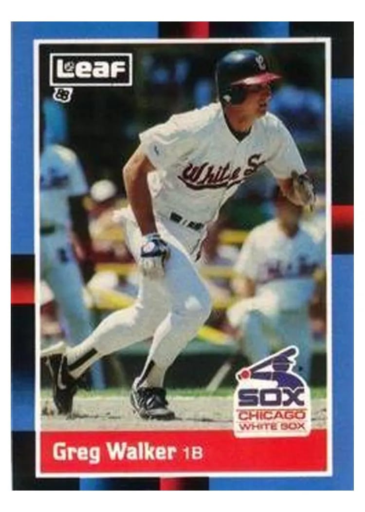 1988 Leaf Greg Walker #86 card