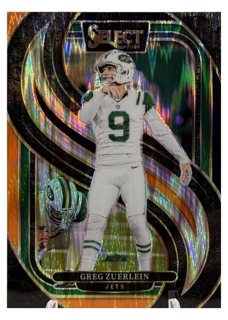 2024 Panini Select Base Set Greg Zuerlein Black Orange Prizm Shock #158 card