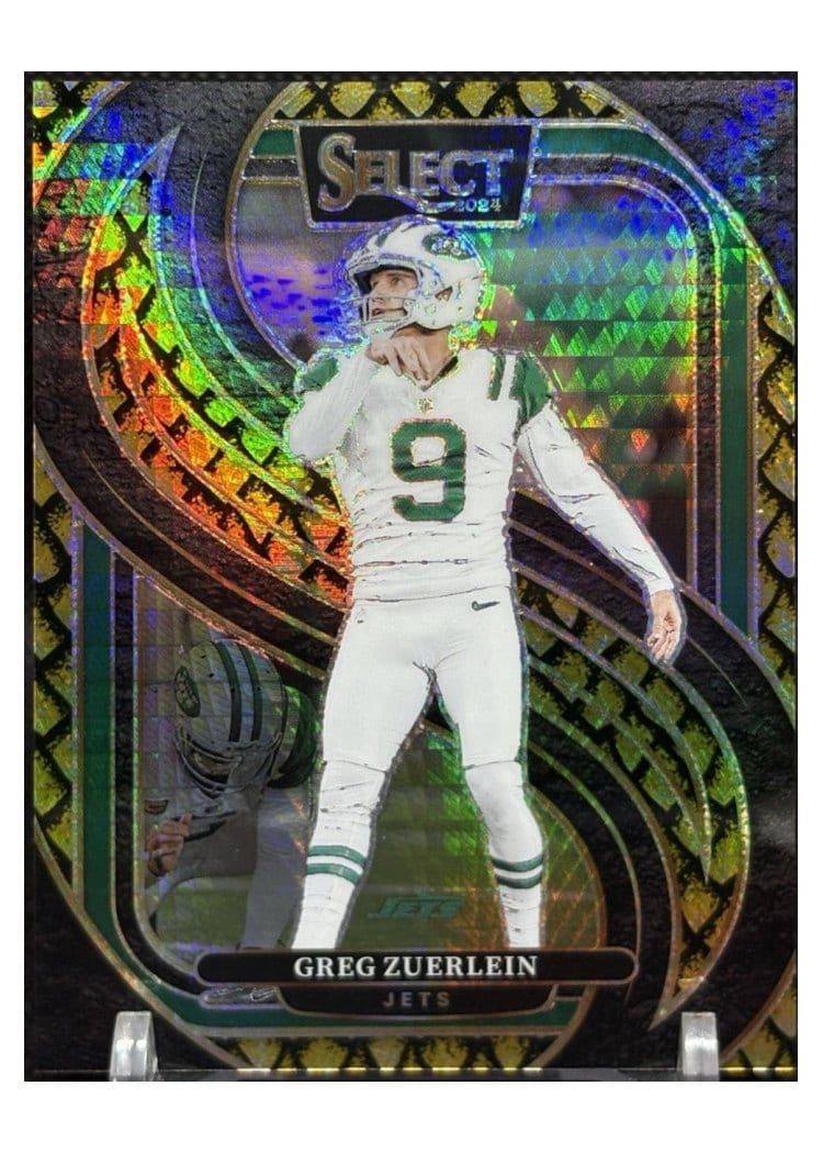 2024 Panini Select Base Set Greg Zuerlein Gold Dragon Scale Prizm #158 card