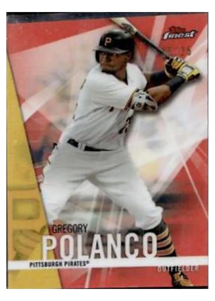 2017 Finest Base Set Gregory Polanco Orange Refractor #3 card