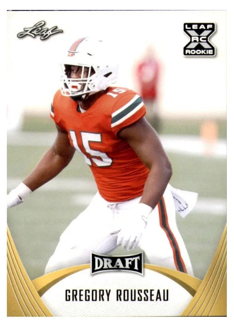 2021 Leaf Draft Gregory Rousseau #39 card