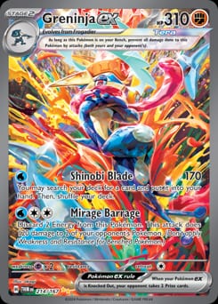 2024 Twilight Masquerade Greninja ex #214 card
