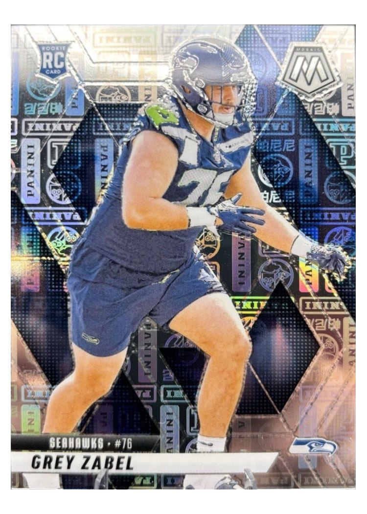 2025 Panini Mosaic Base Set Grey Zabel #328 card
