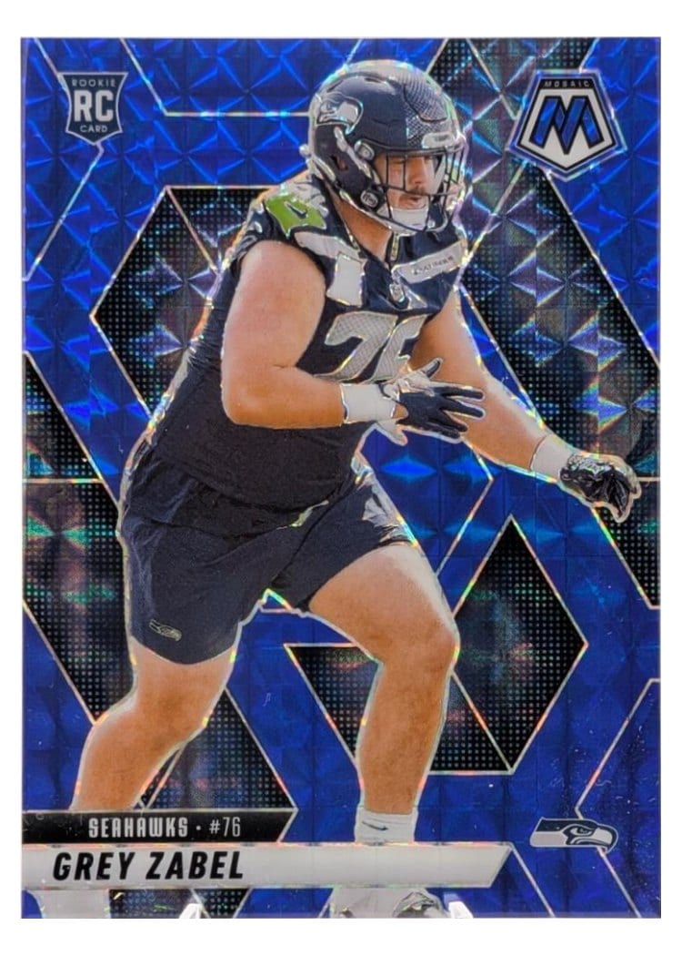 2025 Panini Mosaic Base Set Grey Zabel #328 card
