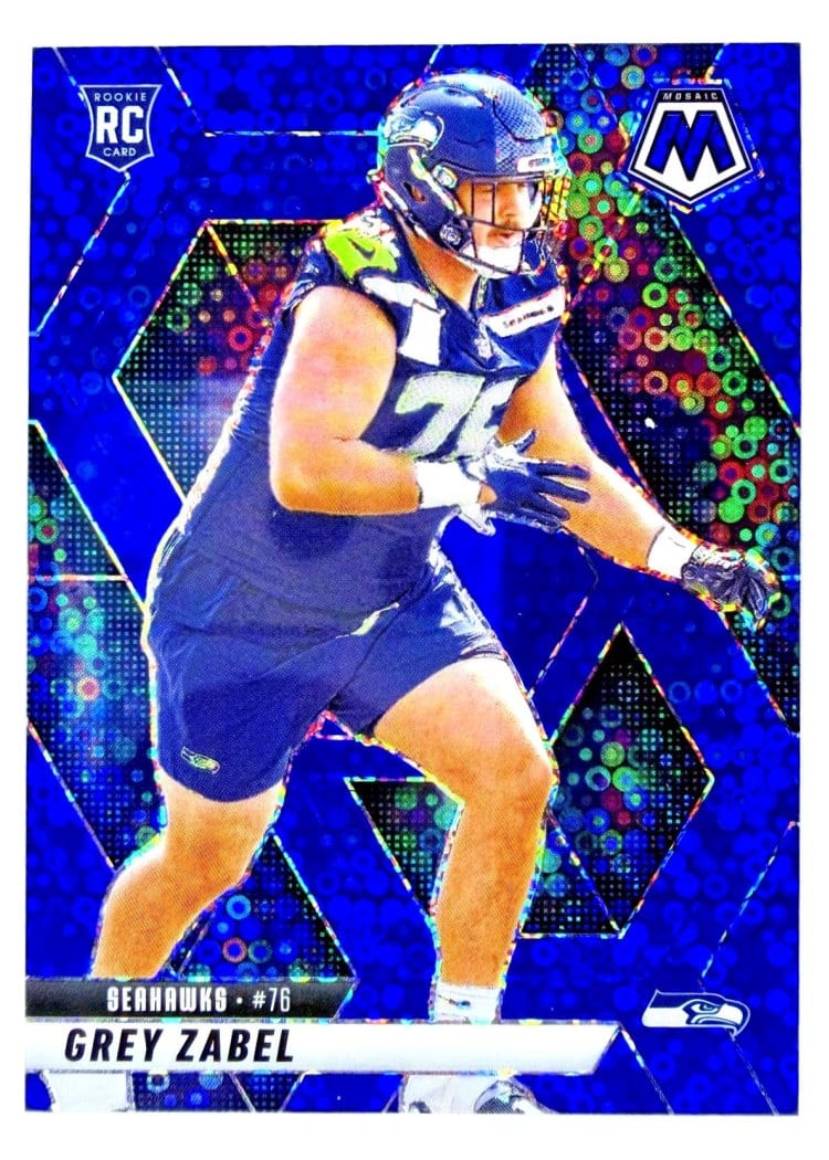 2025 Panini Mosaic Base Set Grey Zabel #328 card
