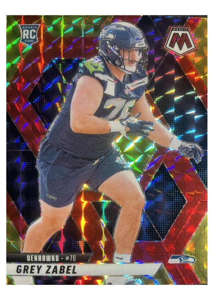 2025 Panini Mosaic Base Set Grey Zabel #328 card