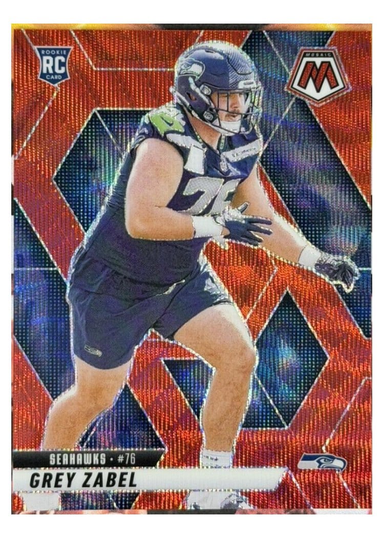 2025 Panini Mosaic Base Set Grey Zabel #328 card