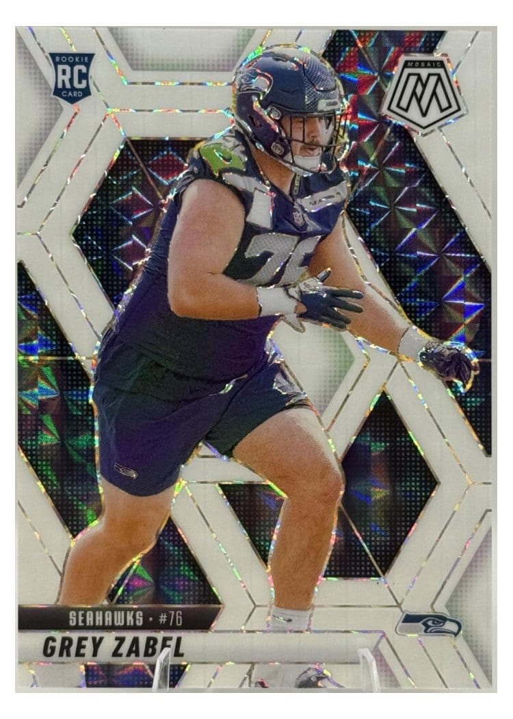 2025 Panini Mosaic Base Set Grey Zabel #328 card