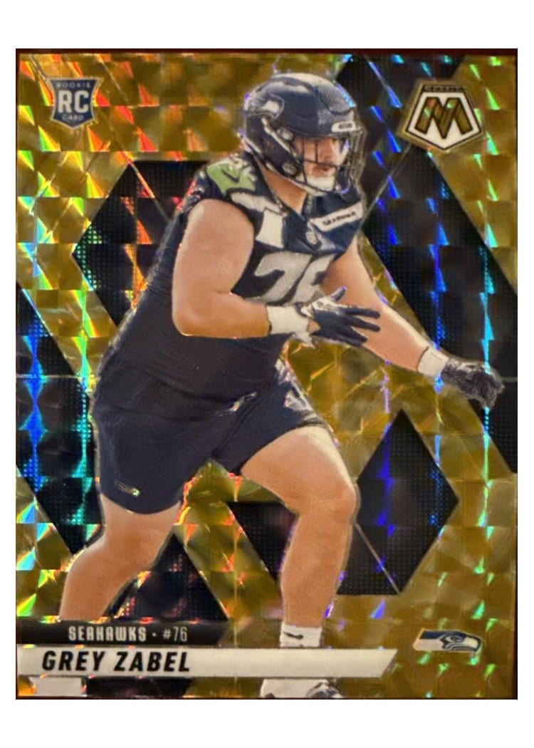 2025 Panini Mosaic Base Set Grey Zabel #328 card