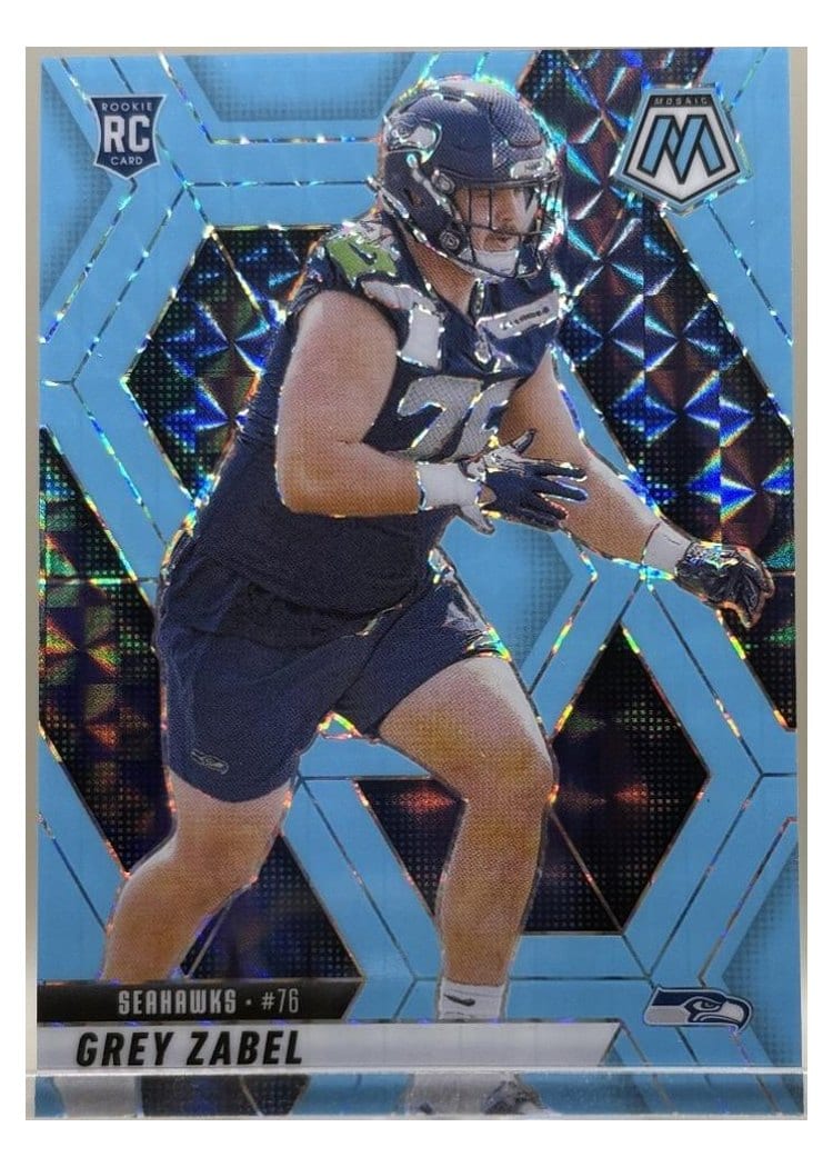 2025 Panini Mosaic Base Set Grey Zabel #328 card