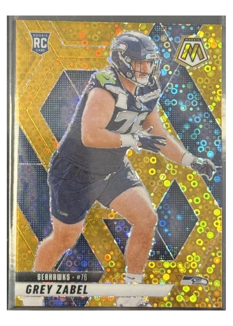 2025 Panini Mosaic Base Set Grey Zabel #328 card