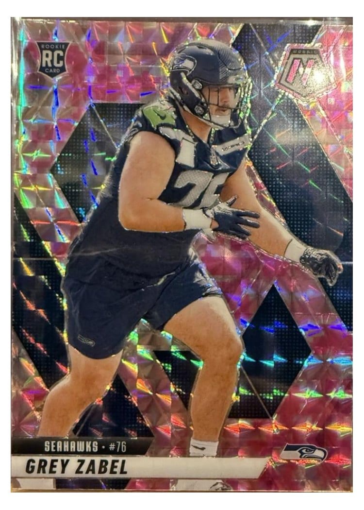 2025 Panini Mosaic Base Set Grey Zabel #328 card