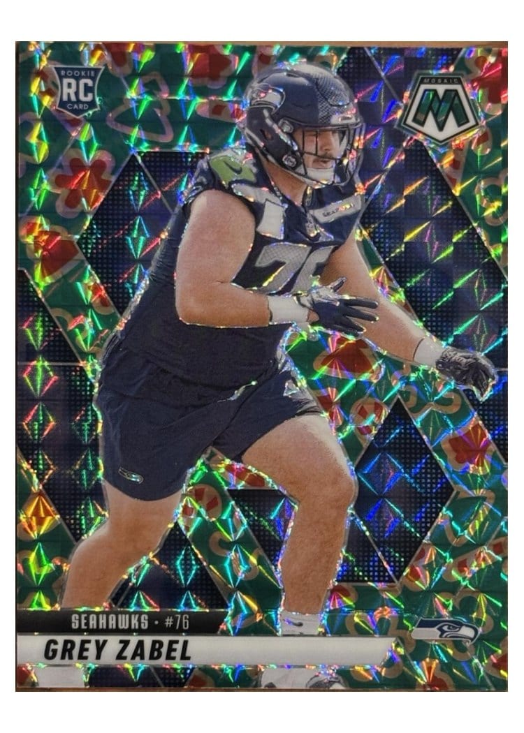 2025 Panini Mosaic Base Set Grey Zabel #328 card