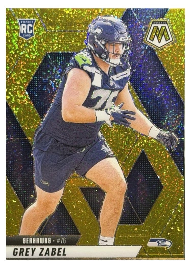 2025 Panini Mosaic Base Set Grey Zabel Gold Glitter #328