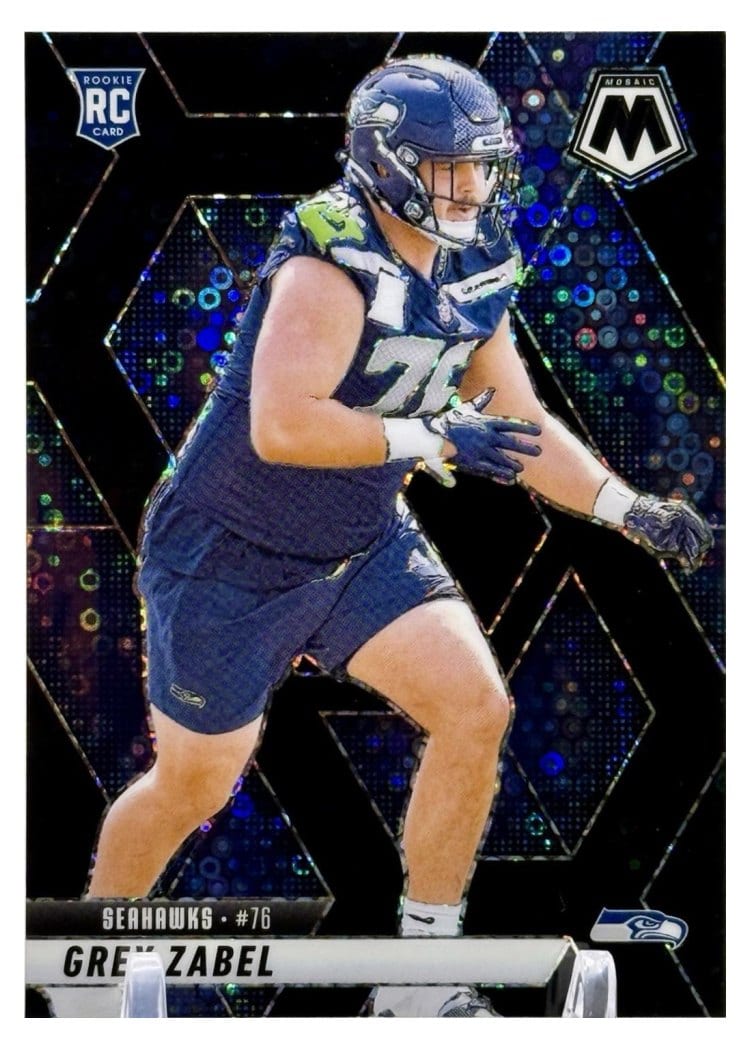 2025 Panini Mosaic Base Set Grey Zabel #328 card