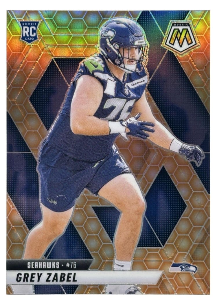 2025 Panini Mosaic Base Set Grey Zabel #328 card