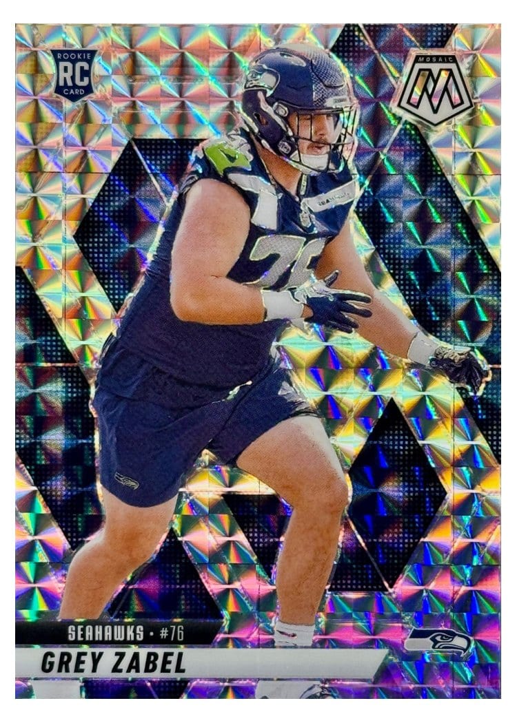 2025 Panini Mosaic Base Set Grey Zabel #328 card