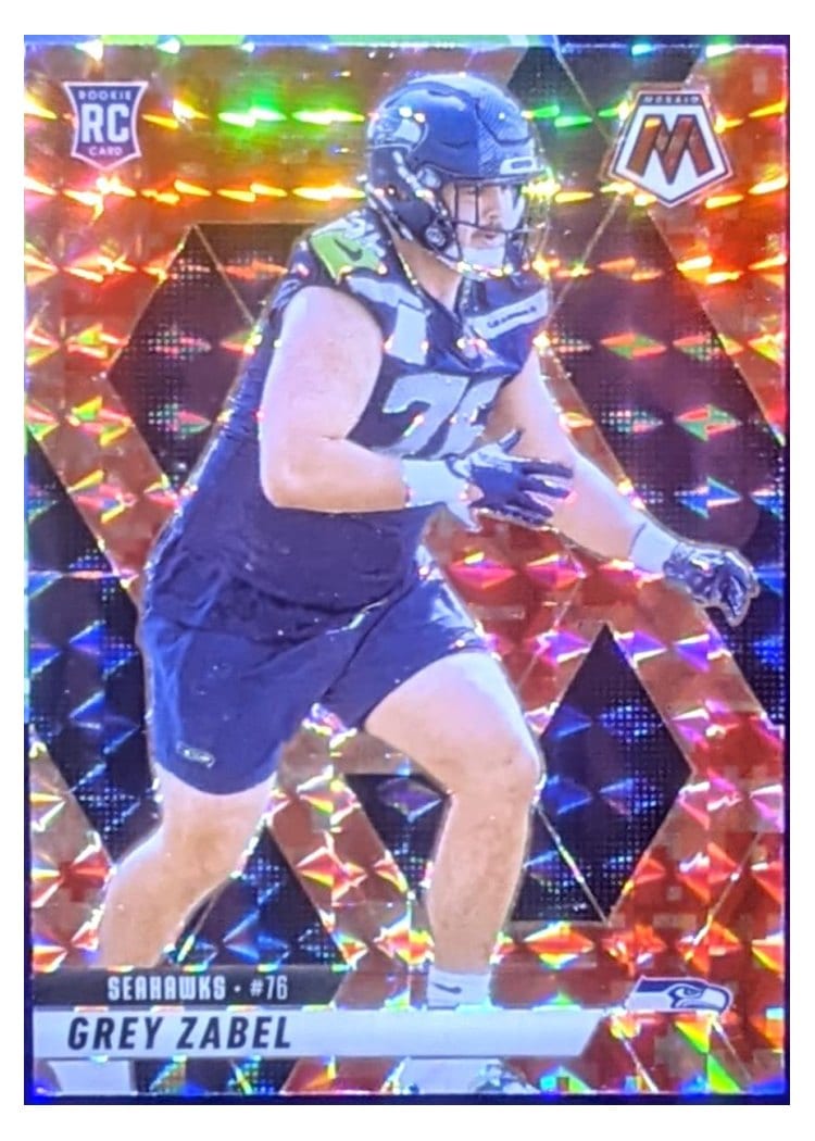 2025 Panini Mosaic Base Set Grey Zabel #328 card