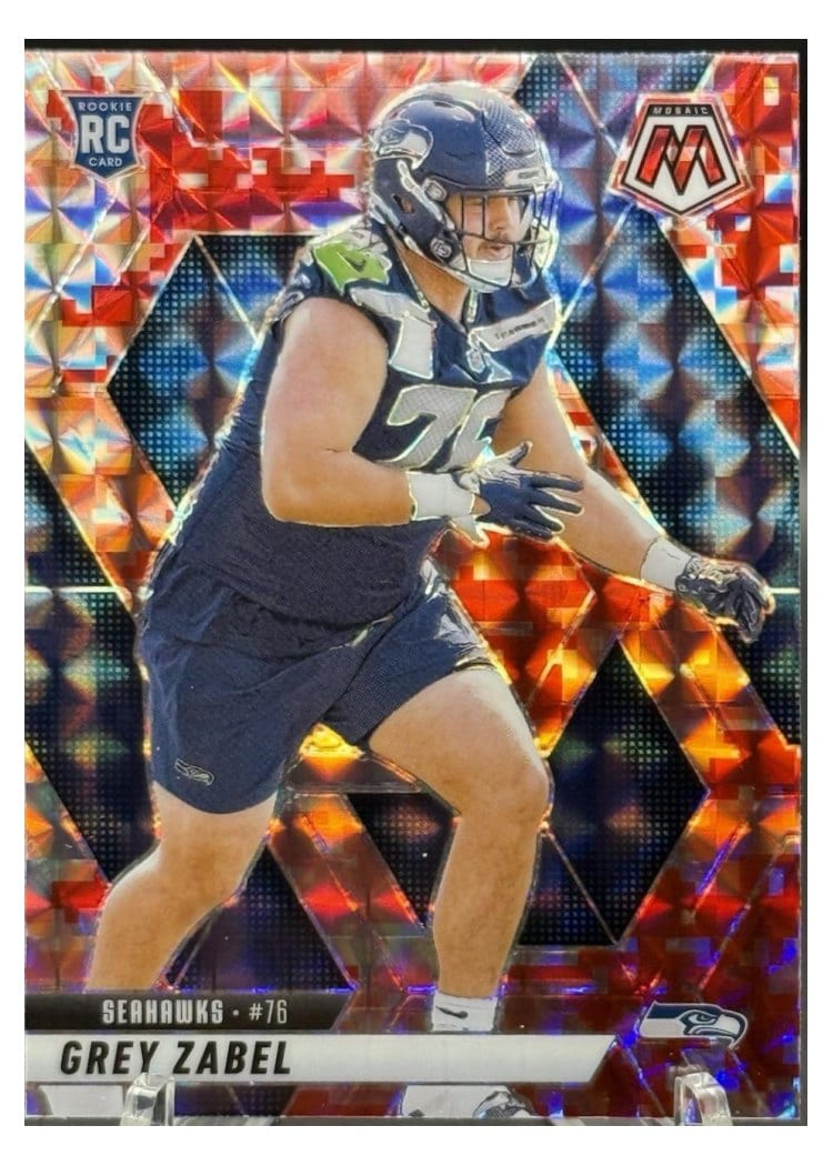 2025 Panini Mosaic Base Set Grey Zabel #328 card
