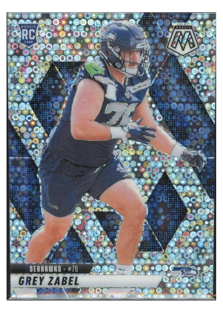 2025 Panini Mosaic Base Set Grey Zabel #328 card