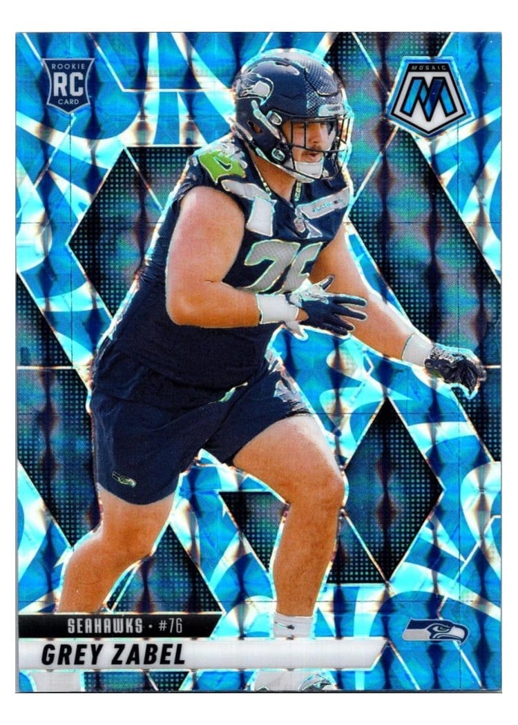 2025 Panini Mosaic Base Set Grey Zabel #328 card