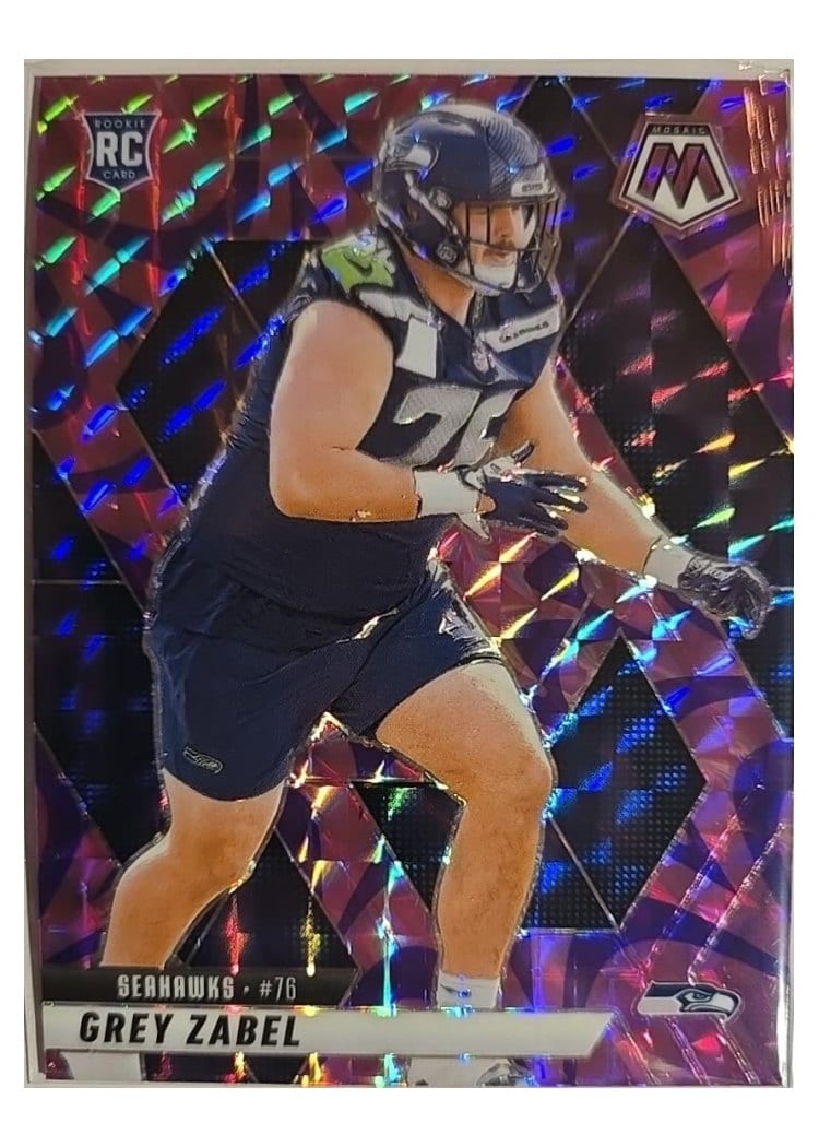 2025 Panini Mosaic Base Set Grey Zabel #328 card