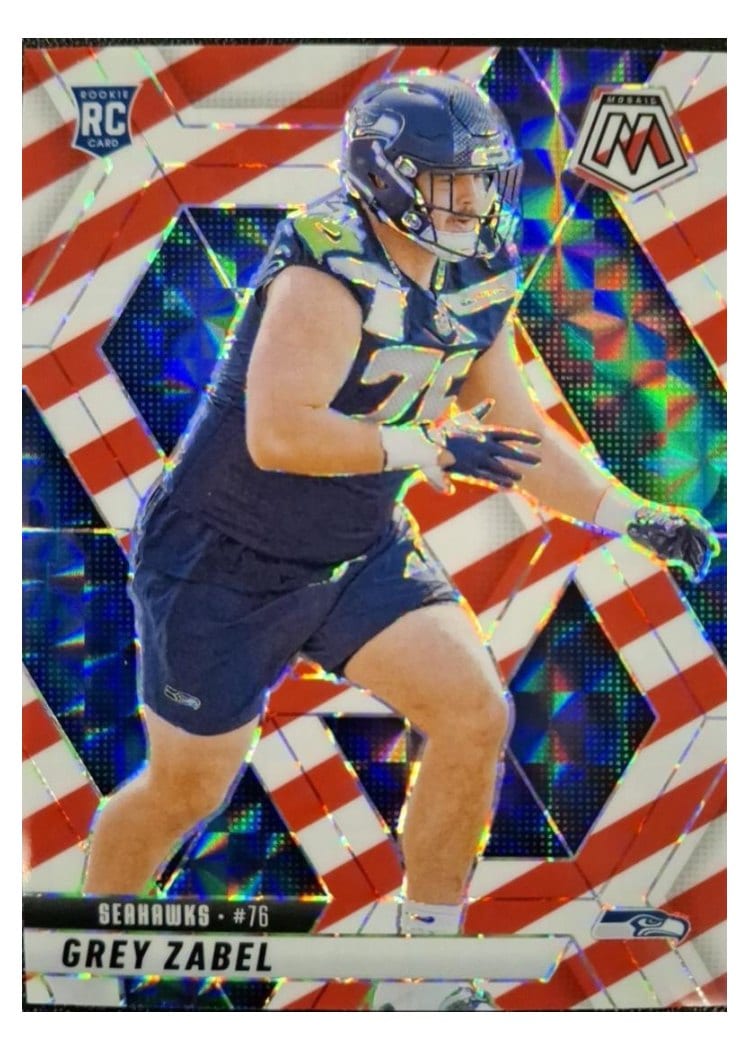 2025 Panini Mosaic Base Set Grey Zabel #328 card