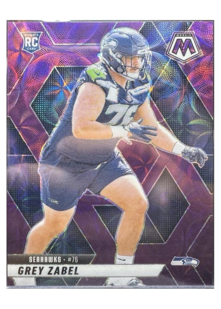 2025 Panini Mosaic Base Set Grey Zabel #328 card