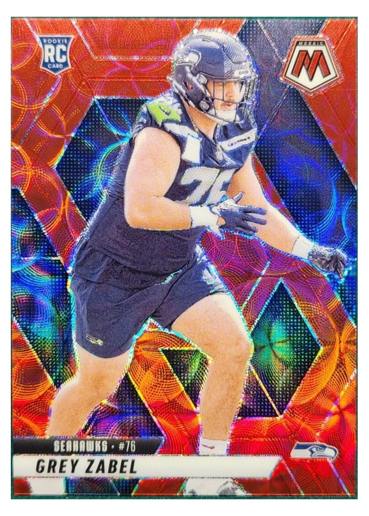 2025 Panini Mosaic Base Set Grey Zabel #328 card