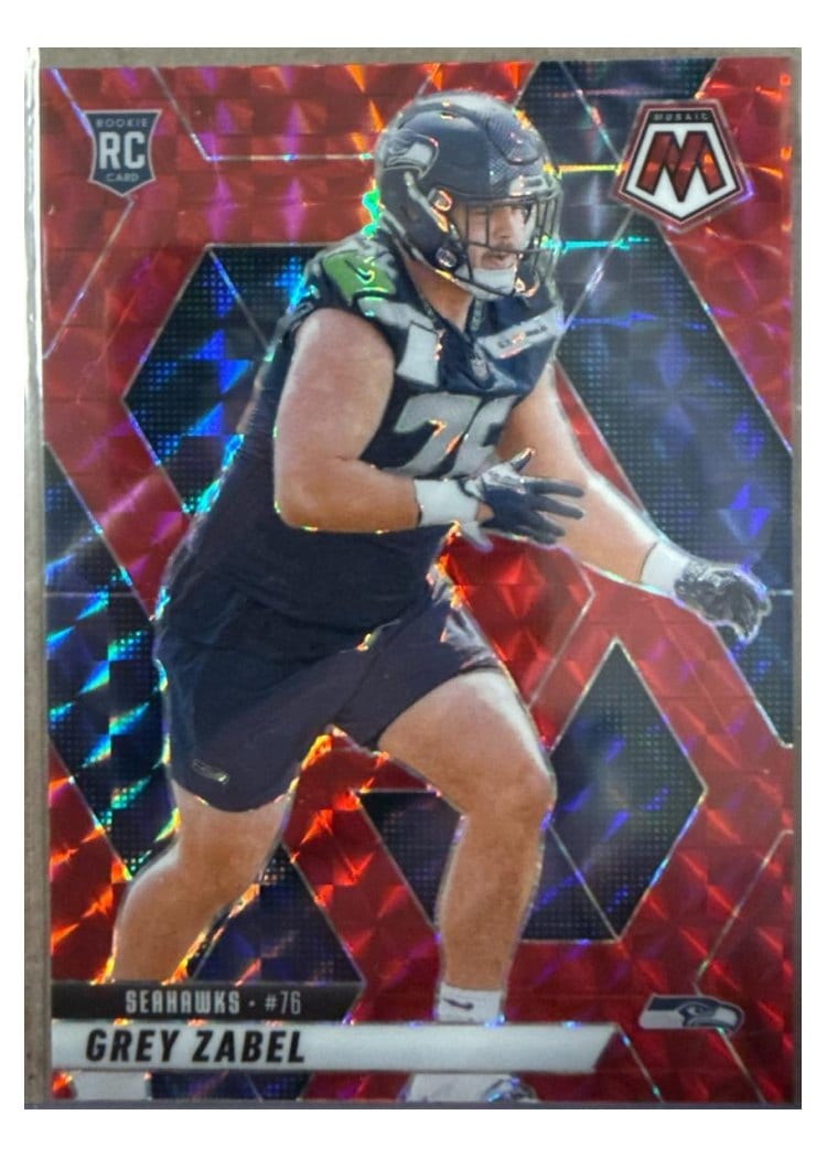 2025 Panini Mosaic Base Set Grey Zabel #328 card