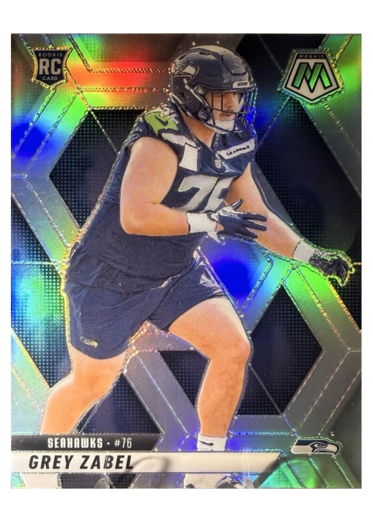 2025 Panini Mosaic Base Set Grey Zabel #328 card
